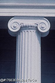 Support column close up